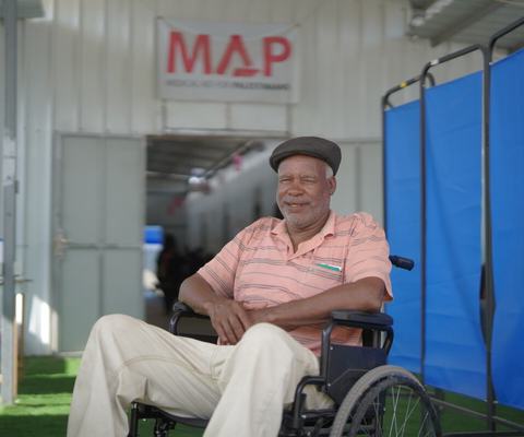 Hasan visiting our Solidarity Polyclinic