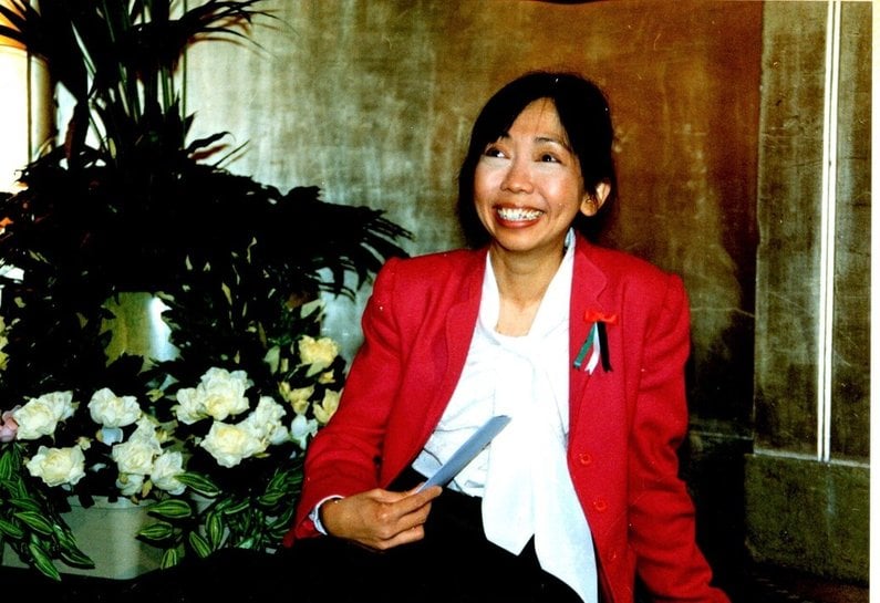 Swee Chai Ang at a MAP dinner in 1989