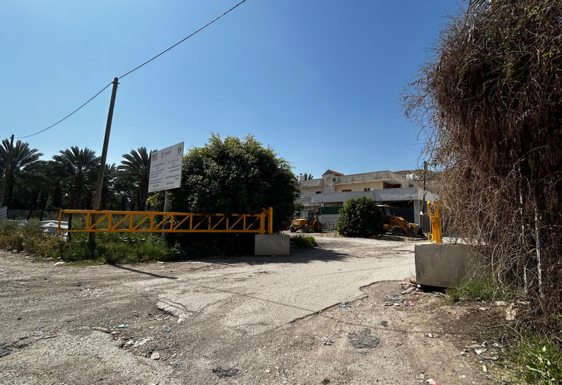 Al Zbeidat Community, Jordan Valley. New Iron Gate installed at the entrance of the community.