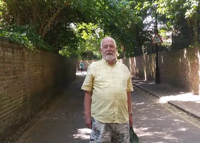John out on a walk.
