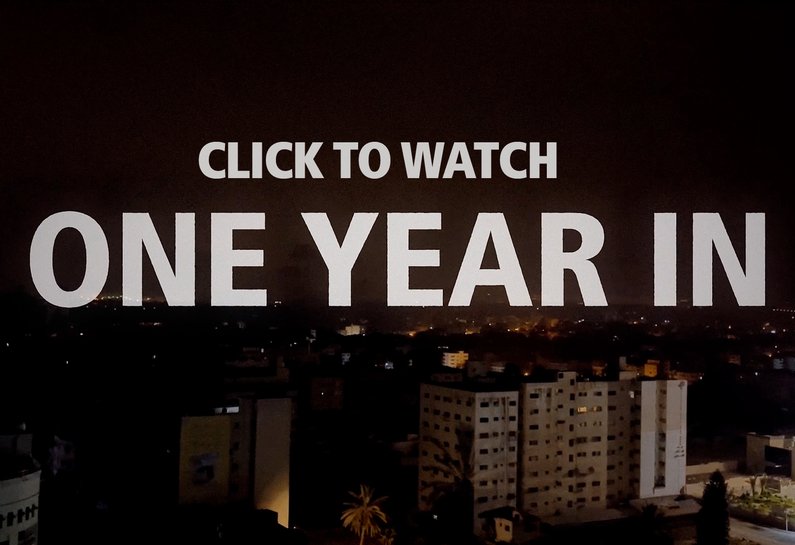 Film cover of One Year In: a short film about life in Gaza – as told by the aid workers