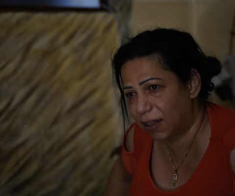 Photo of Nohad in her house in Shatila refugee camp, in the south of Lebanon’s capital Beirut.