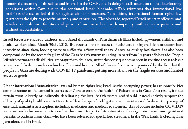 A designed copy of the statement with an infographic