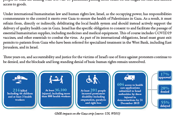 A designed copy of the statement with an infographic